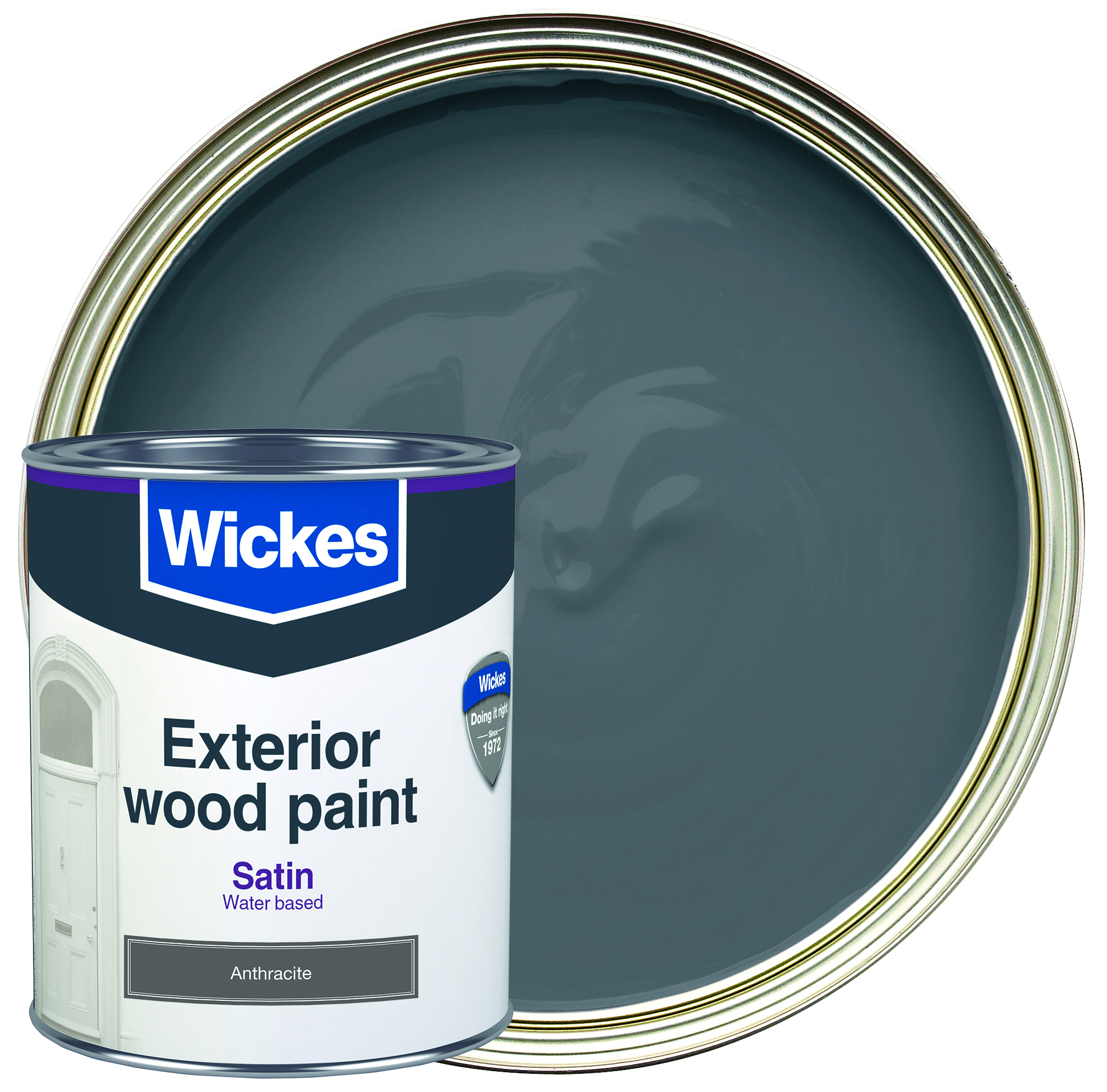 Wickes Flat Matt Furniture Paint - White - 750ml