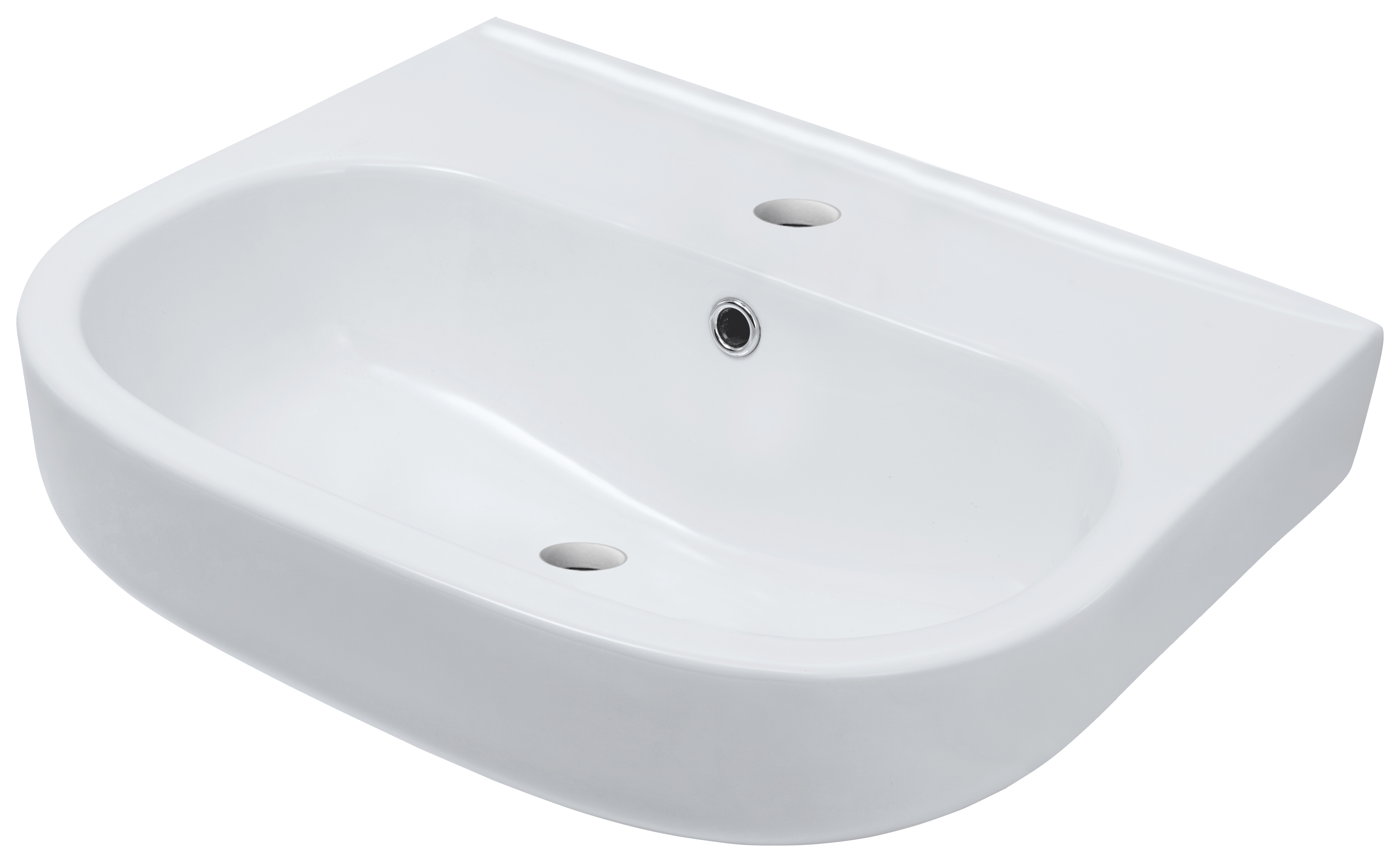 Wickes Cleveland 1 Tap Hole Wallhung Basin - 550mm