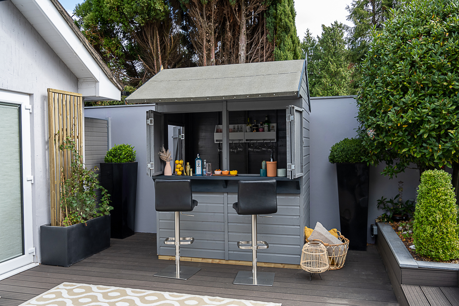 Image of Forest Garden 6 x 4ft Apex Shiplap Dip Treated Garden Bar