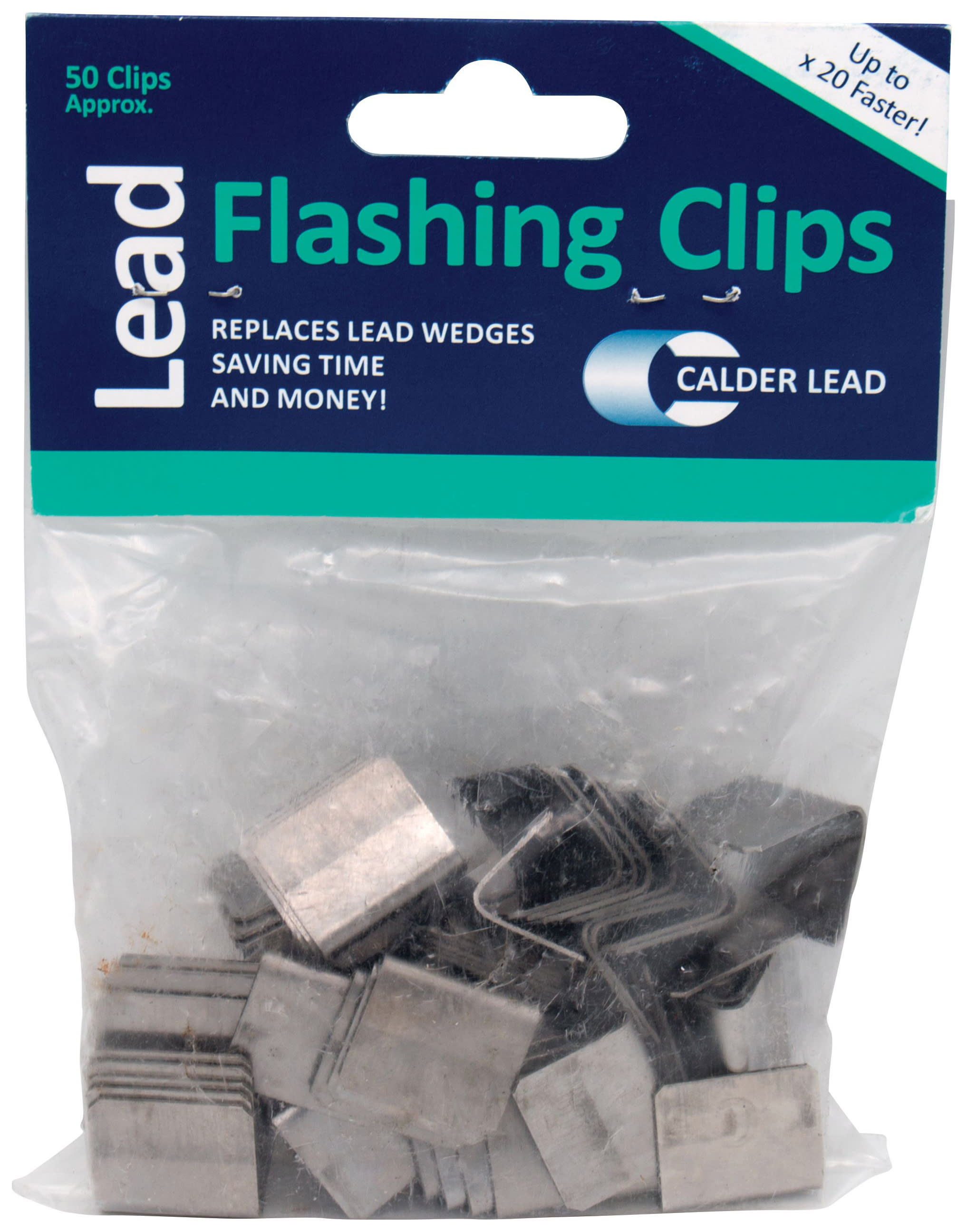 Calder Lead Flashing Clips Pack of 50 Wickes.co.uk