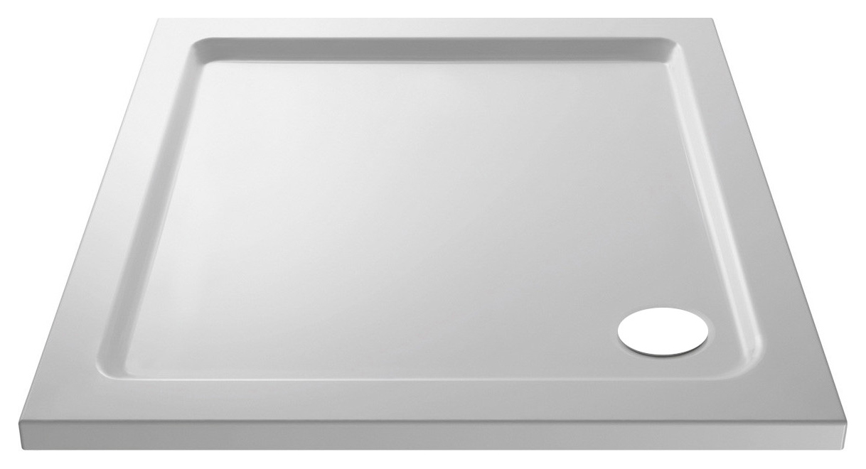 Image of Wickes 40mm Pearlstone Square Shower Tray - 800 x 800mm