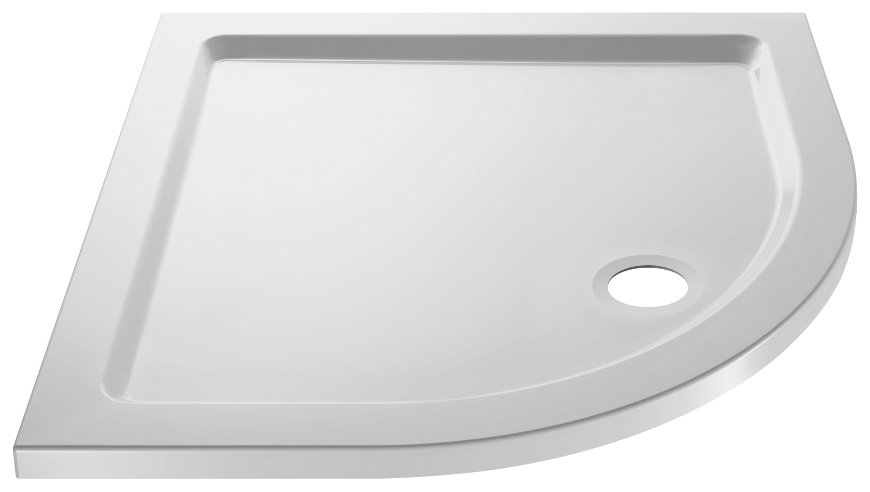Image of Wickes 40mm Pearlstone Quadrant Shower Tray - 800 x 800mm