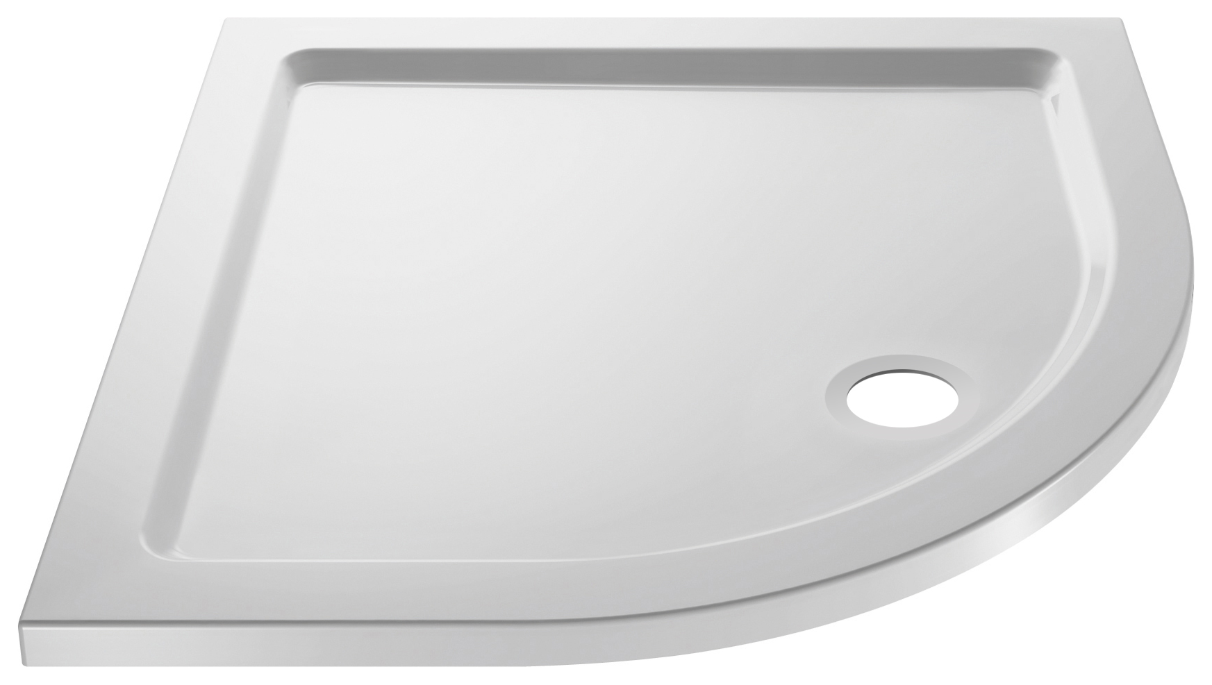 Wickes 40mm Pearlstone Quadrant Shower Tray - 800 x 800mm