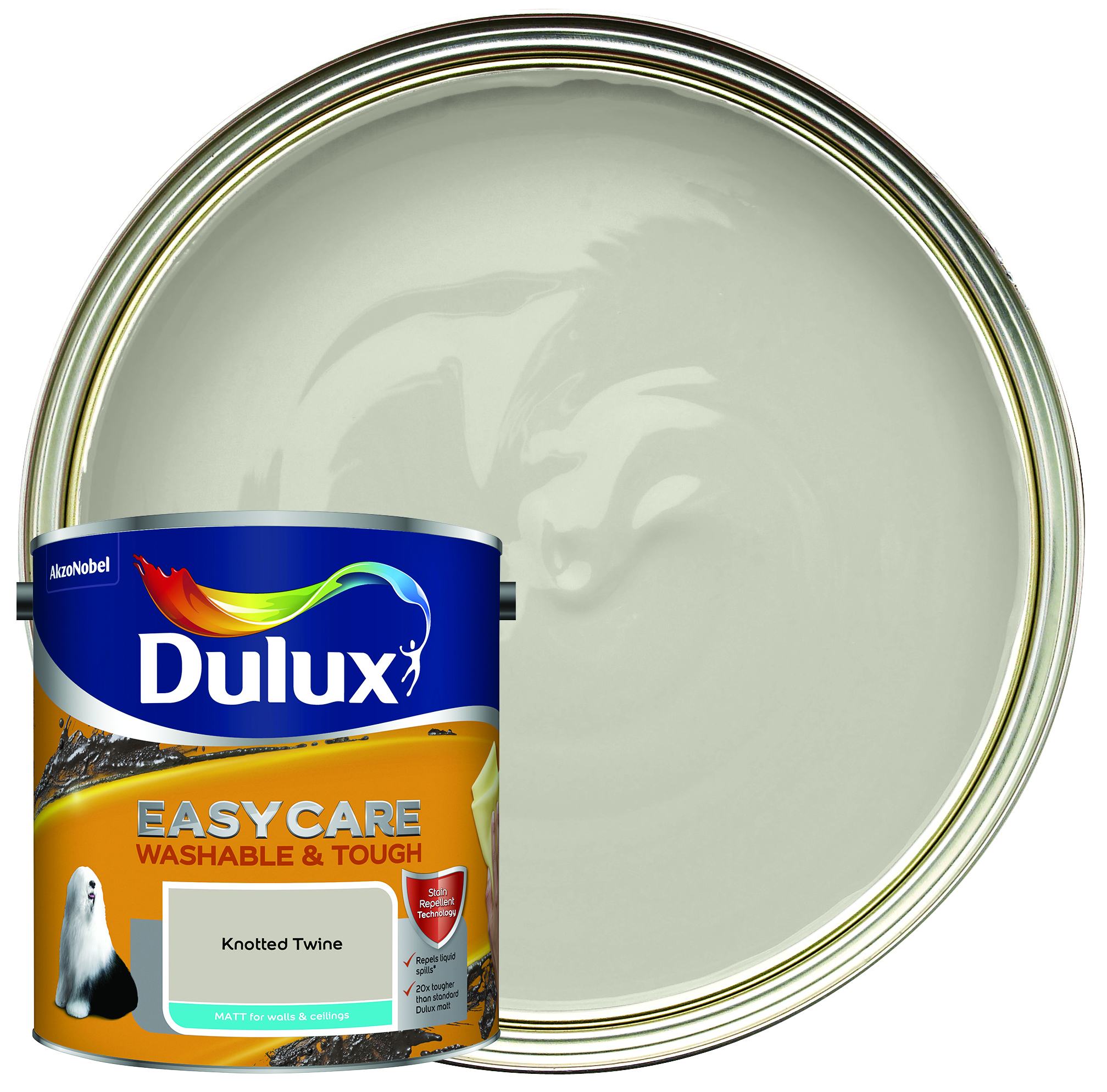 Dulux Easycare Washable & Tough Matt Emulsion Paint - Knotted Twine - 2.5L