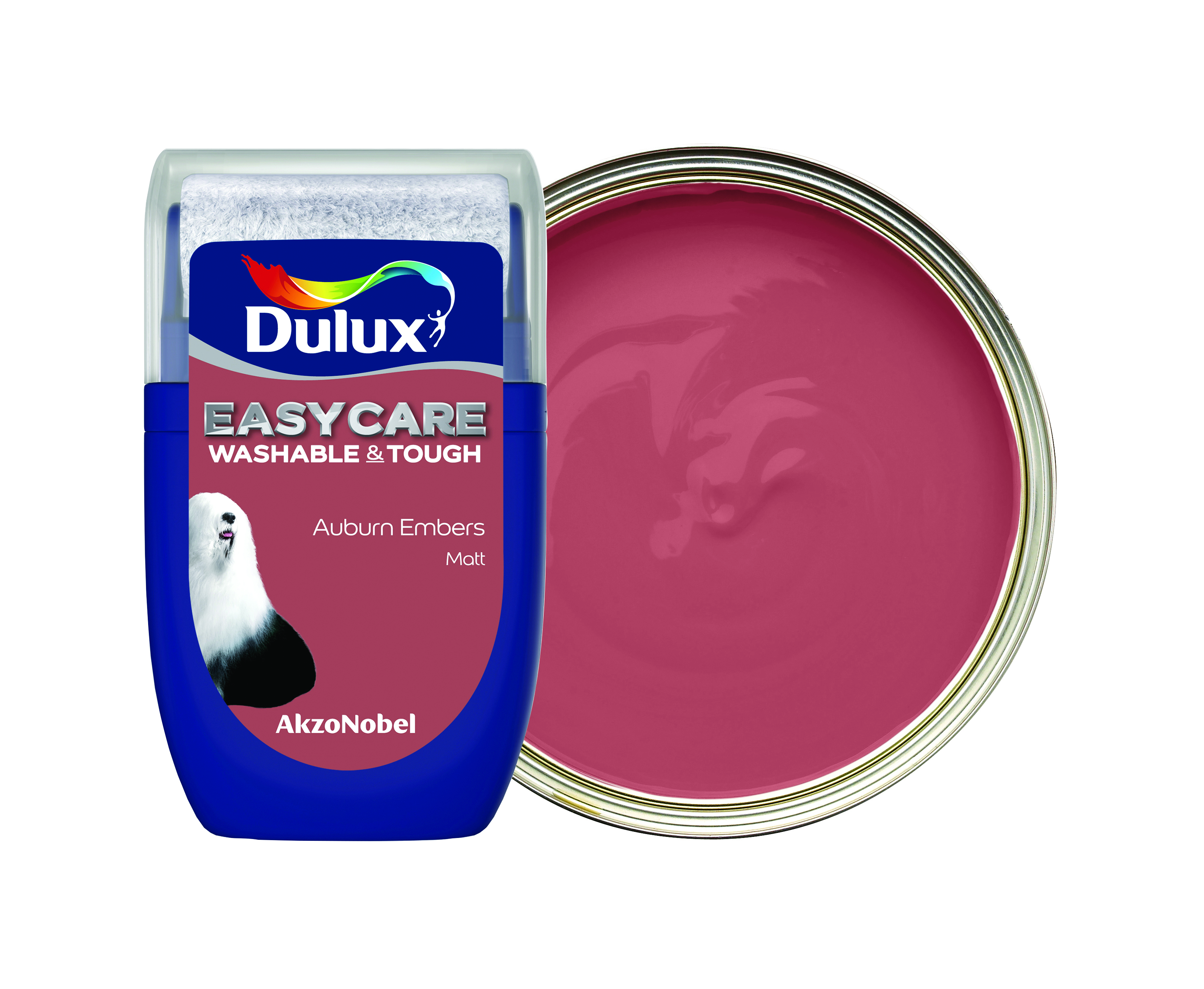 Image of Dulux Easycare Washable & Tough Paint - Auburn Embers Tester Pot - 30ml
