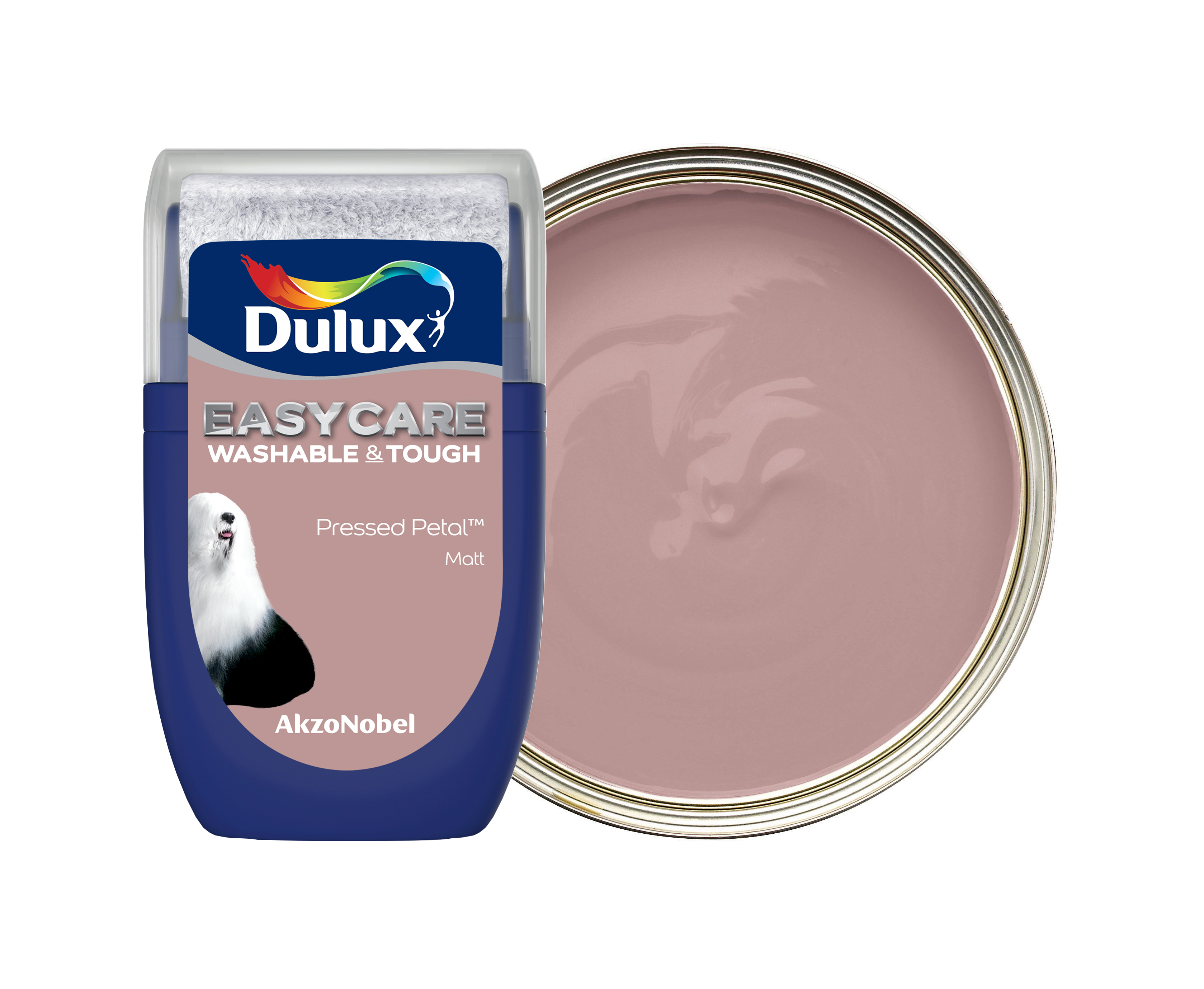Image of Dulux Easycare Washable & Tough Paint - Pressed Petal Tester Pot - 30ml