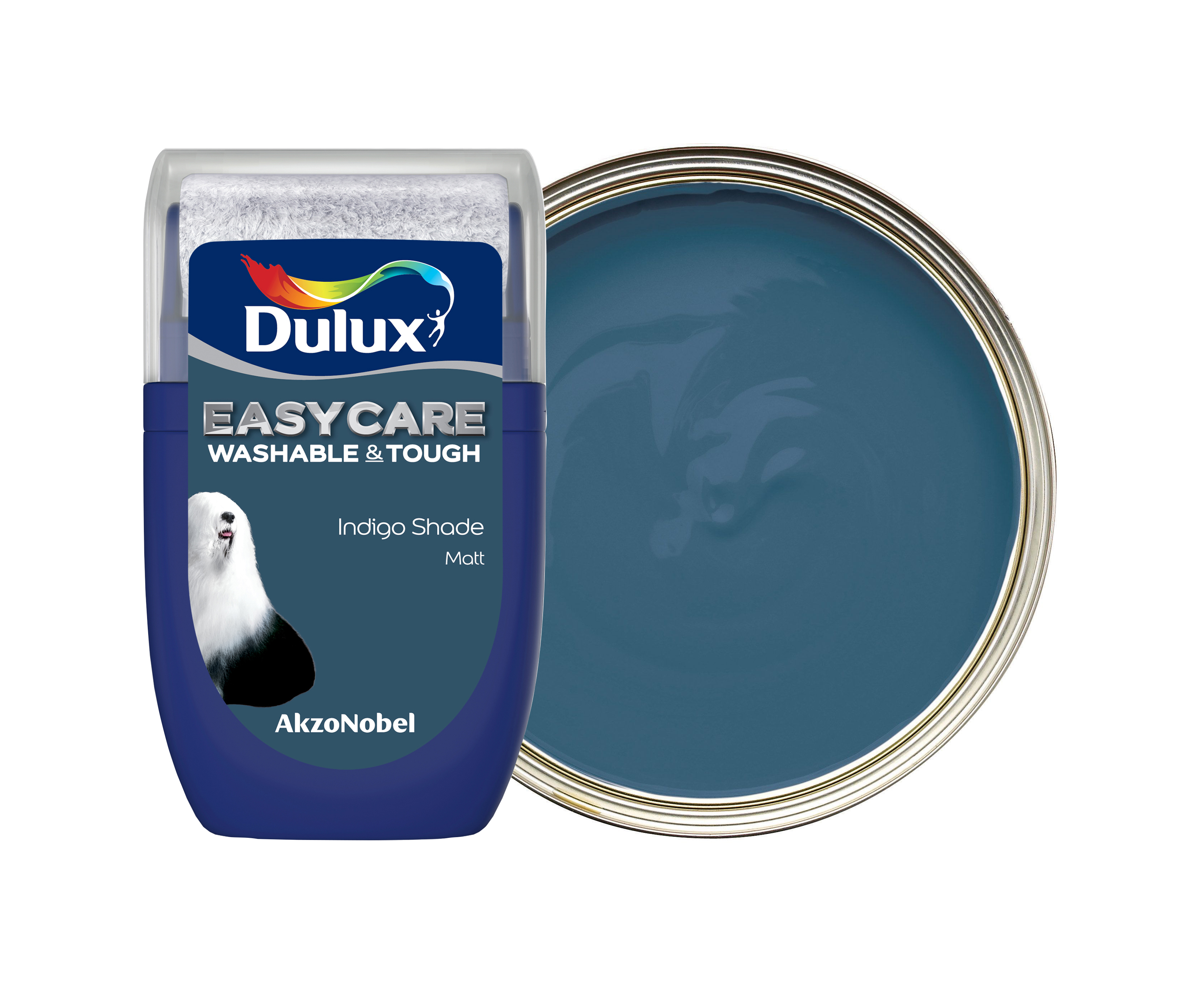 Dulux Easycare Washable & Tough Paint Tester Pot - Indigo Shade - 30ml