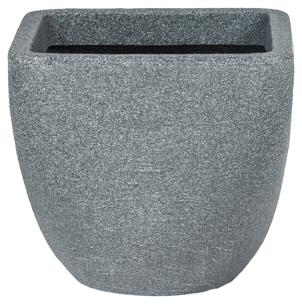 Image of Strata Small Square Top Round Base Planter