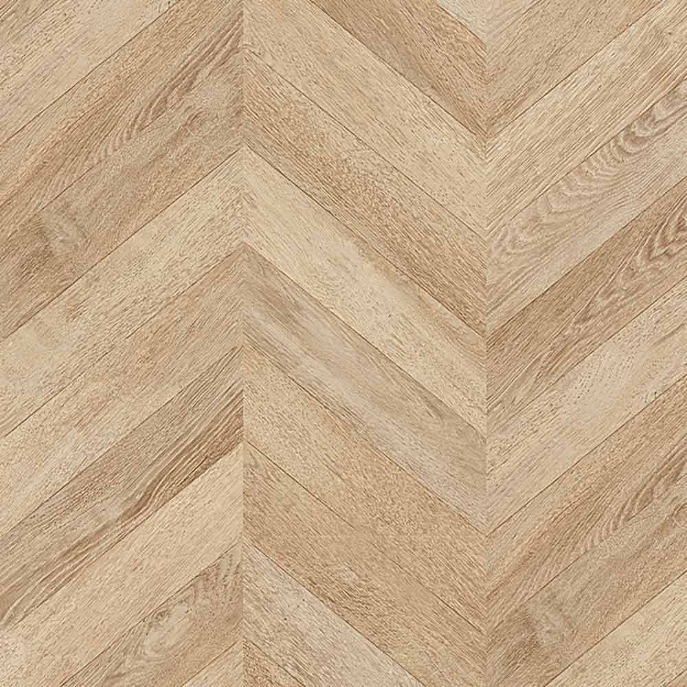 Image of Florence Light Oak Chevron 8mm Water Resistant Laminate Flooring - 2.08m2