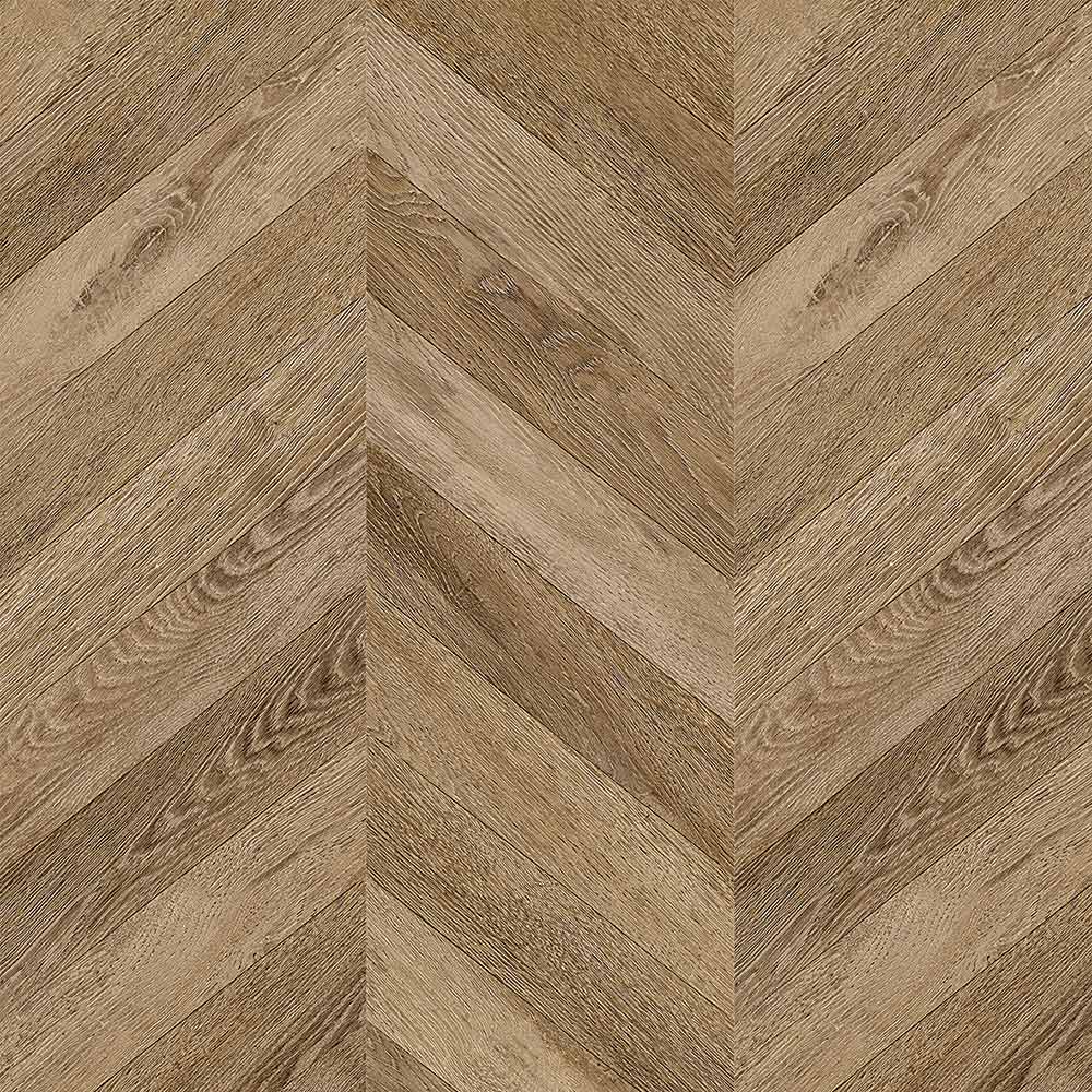 Image of Ottawa Caramel Oak Chevron 8mm Water Resistant Laminate Flooring - 2.08m2