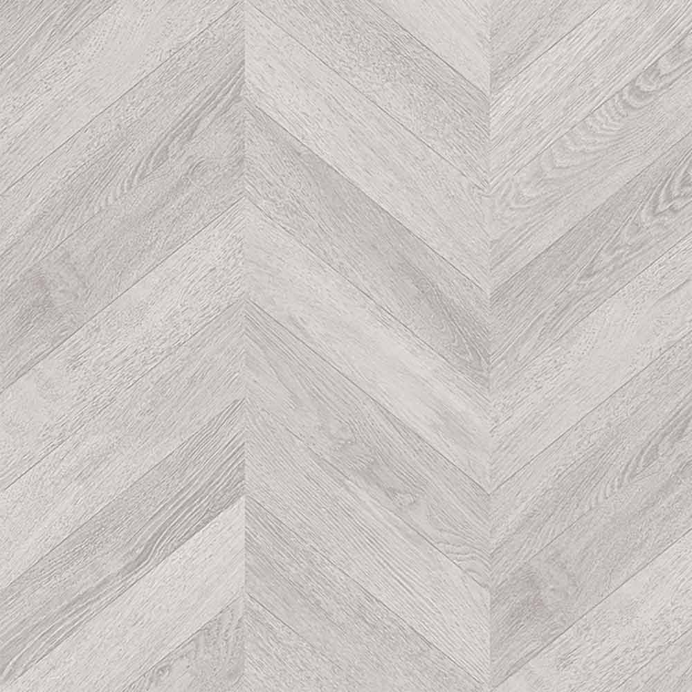 Image of Kingston Silver Oak Chevron 8mm Water Resistant Laminate Flooring - 2.08m2