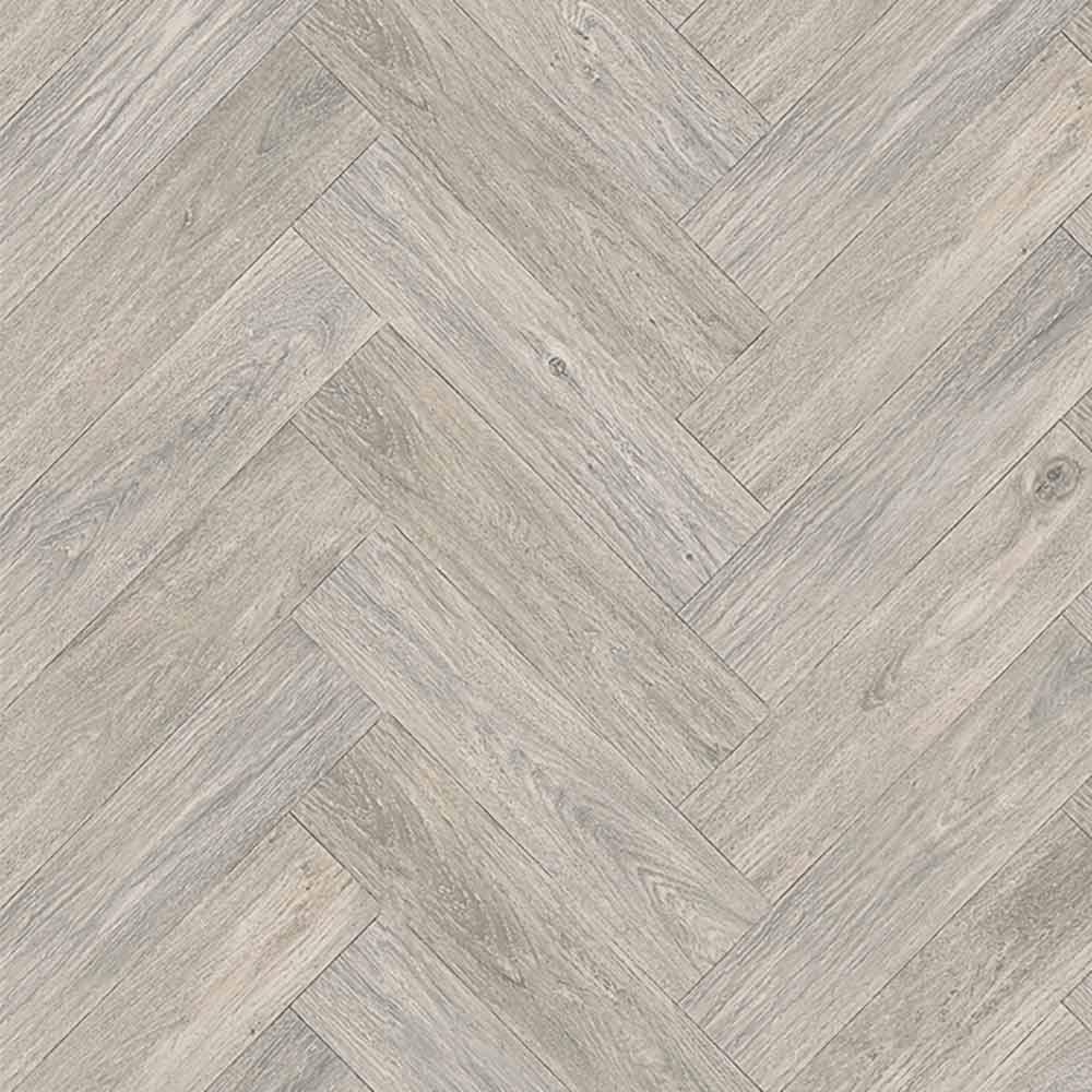 Lusaka Silver Herringbone 8mm Water Resistant Laminate Flooring - 2.07m2