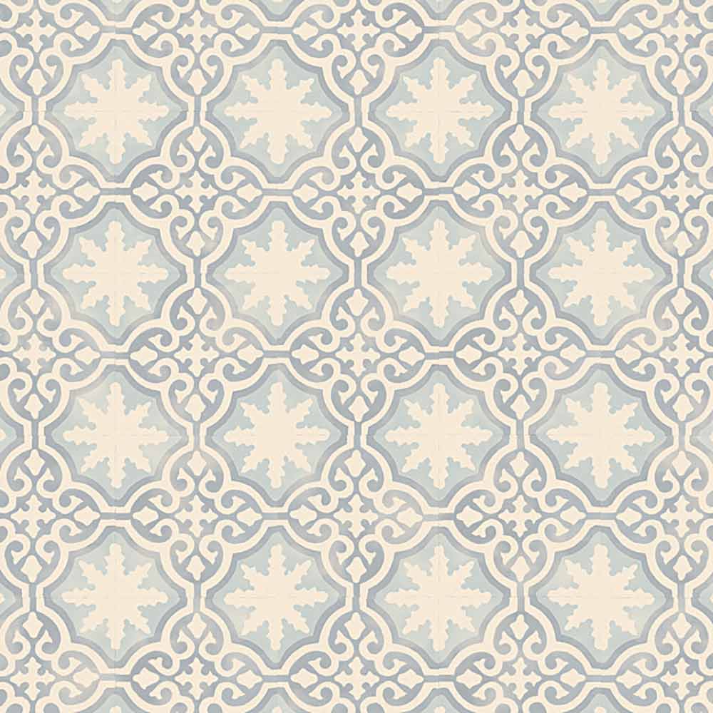 Marlow Victorian Blue 8mm Water Resistant Tile Effect Laminate Flooring - 2.32m2