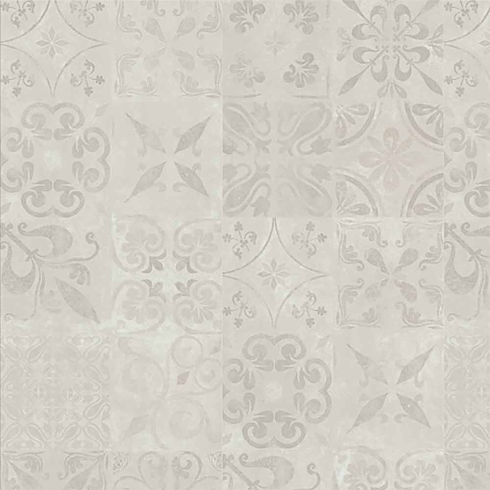 Image of Osaka Grey Patchwork 8mm Water Resistant Tile Effect Laminate Flooring - 2.32m2