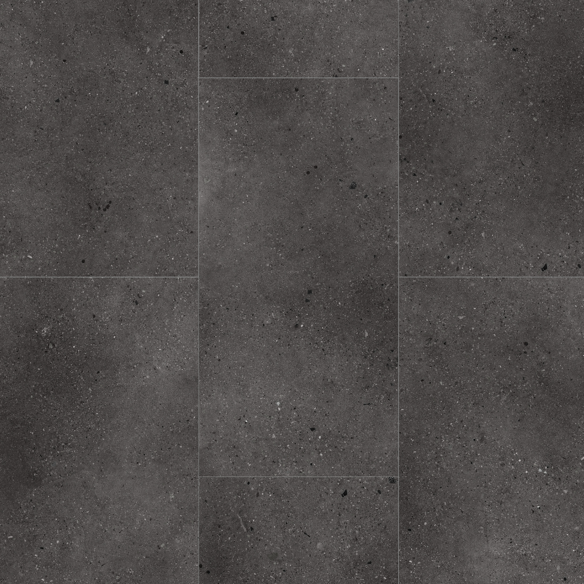 Image of Roman Concrete Anthracite SPC Flooring with Integrated Underlay - 1.86m2