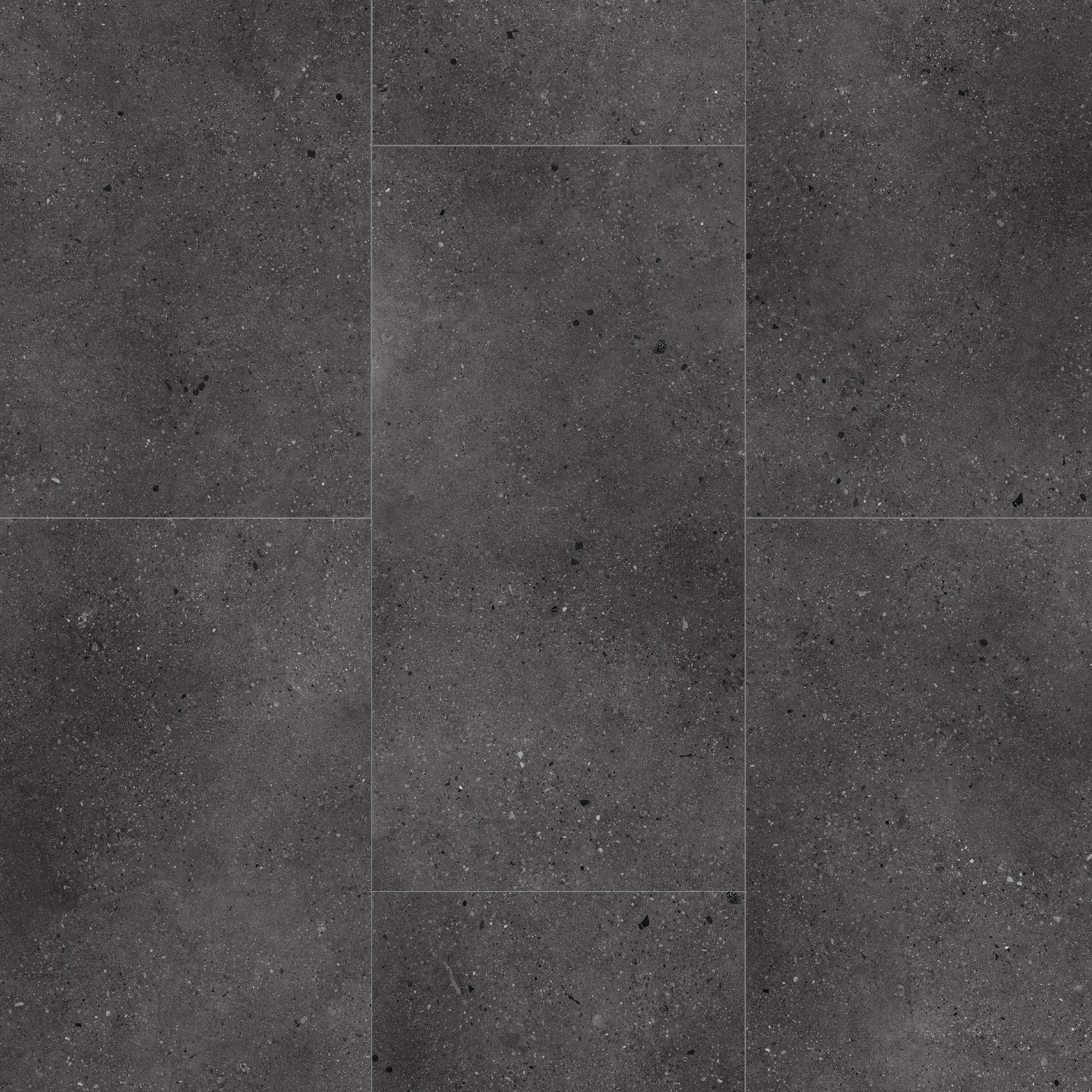 Roman Concrete Anthracite SPC Flooring with Integrated Underlay - 1.86m2