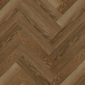 Warwick Golden Oak Herringbone SPC Flooring with Integrated Underlay - 2.22m2
