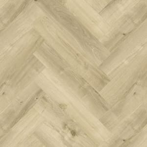 Balmoral Natural Oak Herringbone SPC Flooring with Integrated Underlay - 2.22m2