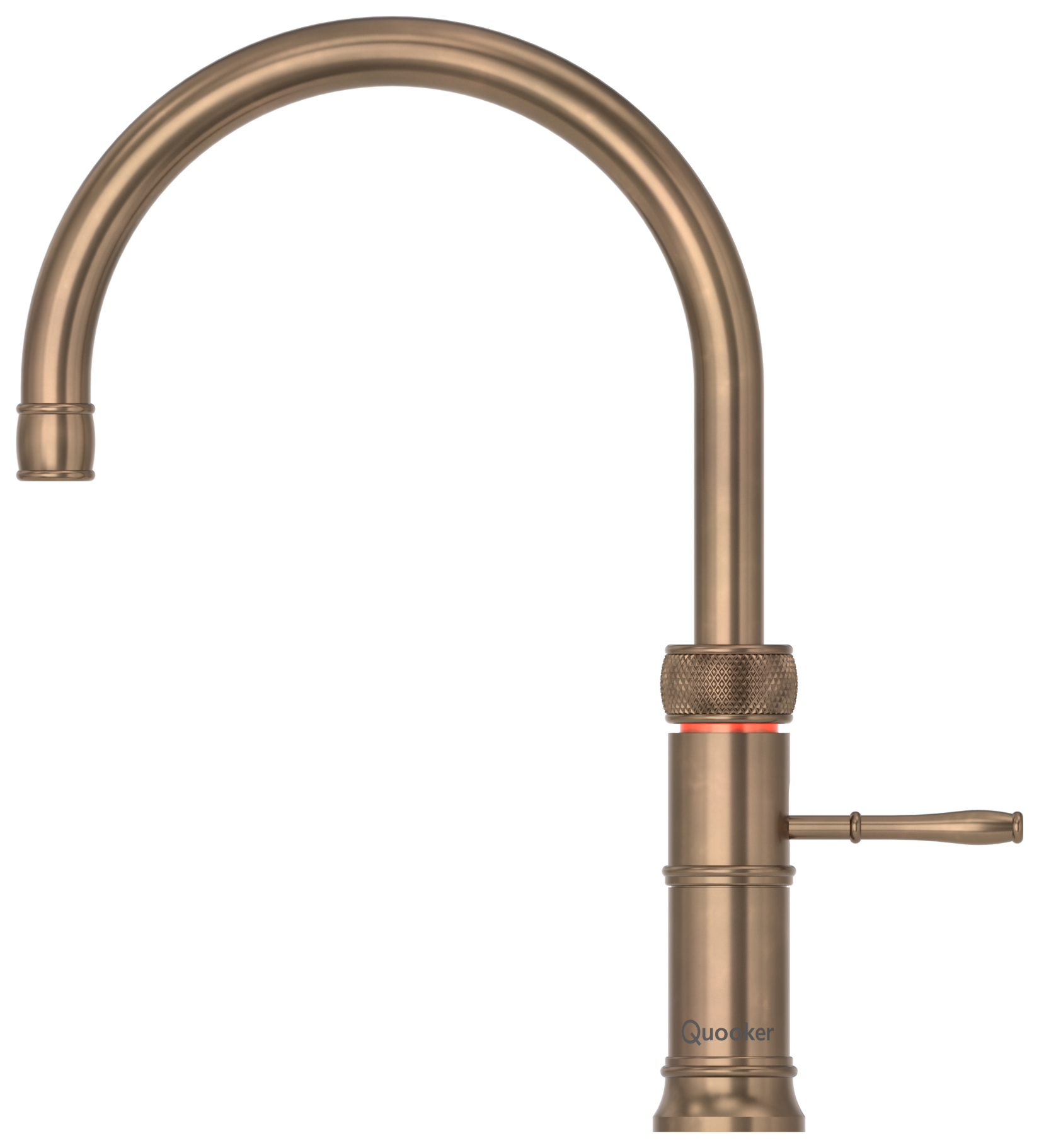 Quooker PRO3 Classic Fusion Round 3-in-1 Kitchen Tap - Patinated Brass