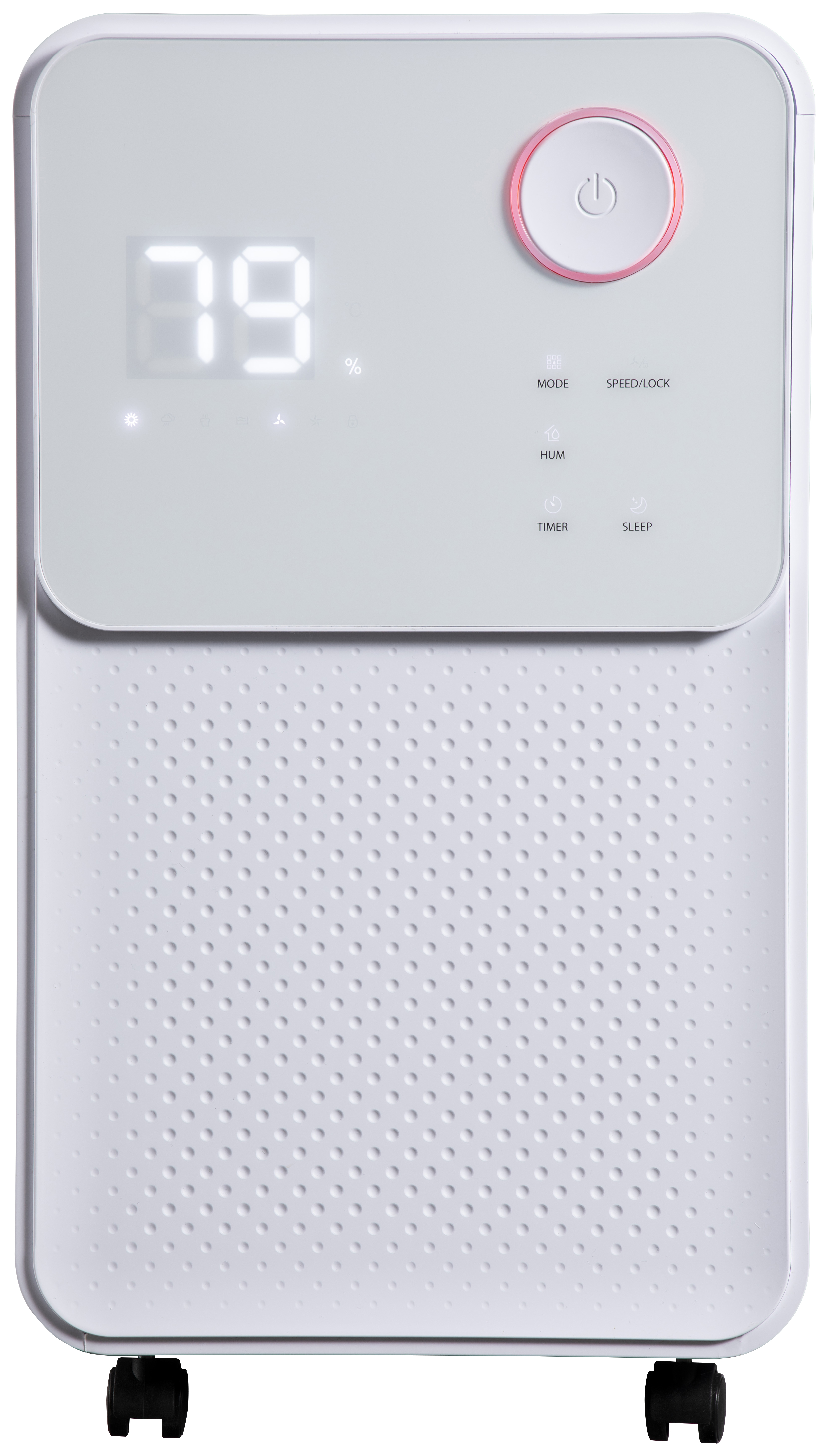 Daewoo White Portable Dehumidifier - 16L