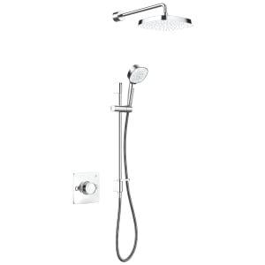 Mira Evoco Dual Outlet Thermostatic Mixer Shower with HydroGlo Technology - Chrome