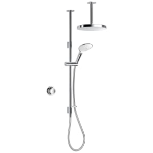 Mira Mode Dual Outlet High Pressure Combi Ceiling Fed Digital Mixer Shower - Chrome