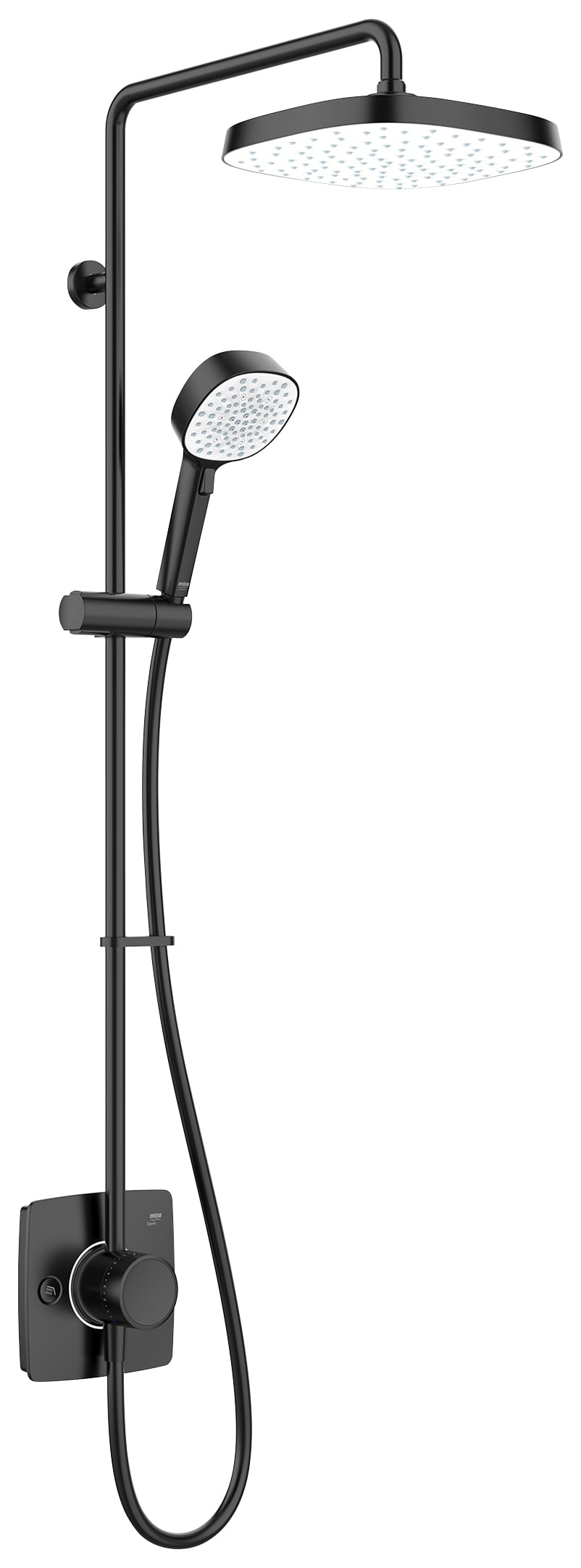 Mira Opero Dual Outlet Mixer Shower with HydroGlo Technology Black