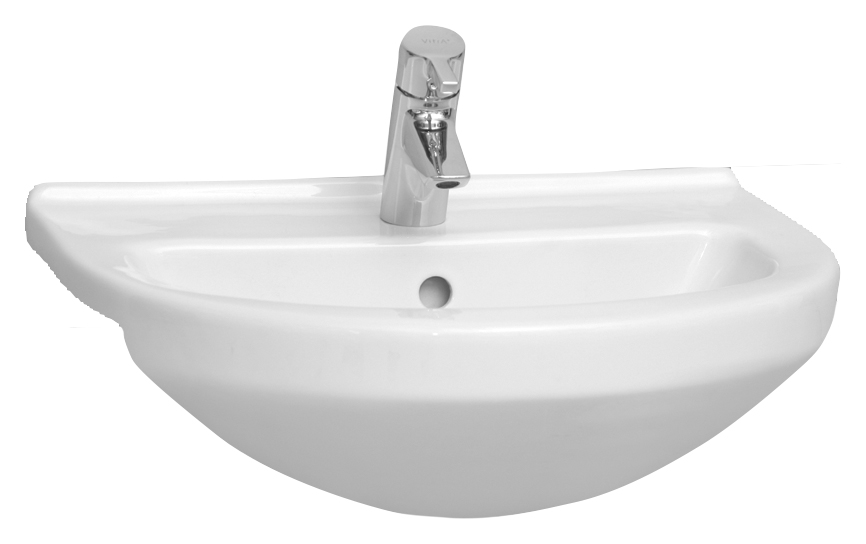 Image of Chennai 1 Tap Hole Semi Recessed Basin - 550mm