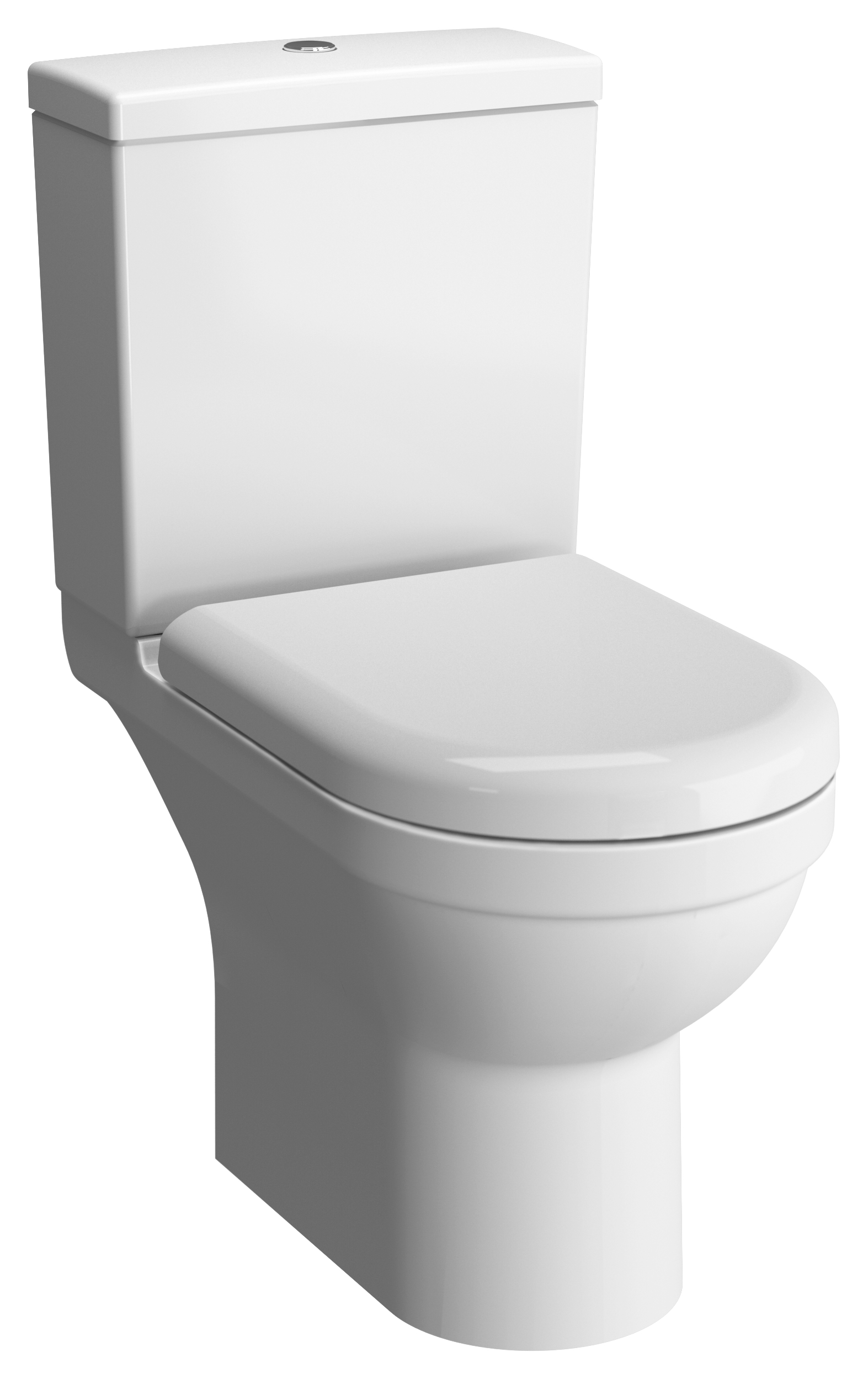 VitrA Chennai Easy Clean Close Coupled Toilet Pan, Cistern & Soft Close Seat