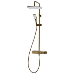 Triton Push Button Mixer Shower - Brushed Brass