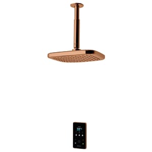 Triton ENVi Brushed Copper Fixed Head Thermostatic Electric Shower - 9kW