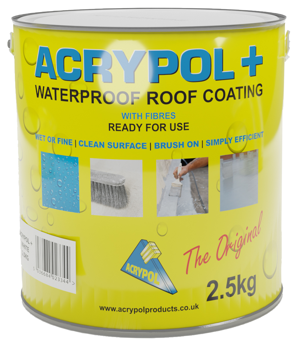 Image of Acrypol+ White Waterproof Coating - 2.5kg