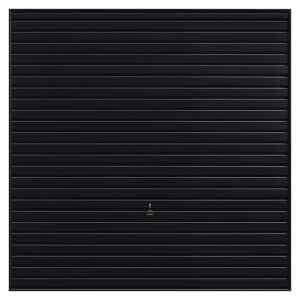 Image of Garador Horizon Black Frameless Retractable Garage Door - 2134 x 2136mm