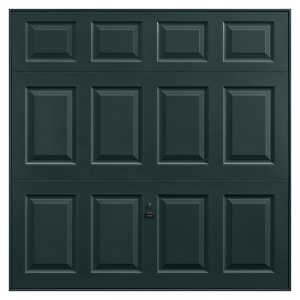 Image of Garador Beaumont Panelled Anthracite Grey Frameless Retractable Garage Door - 2284 x 2136mm
