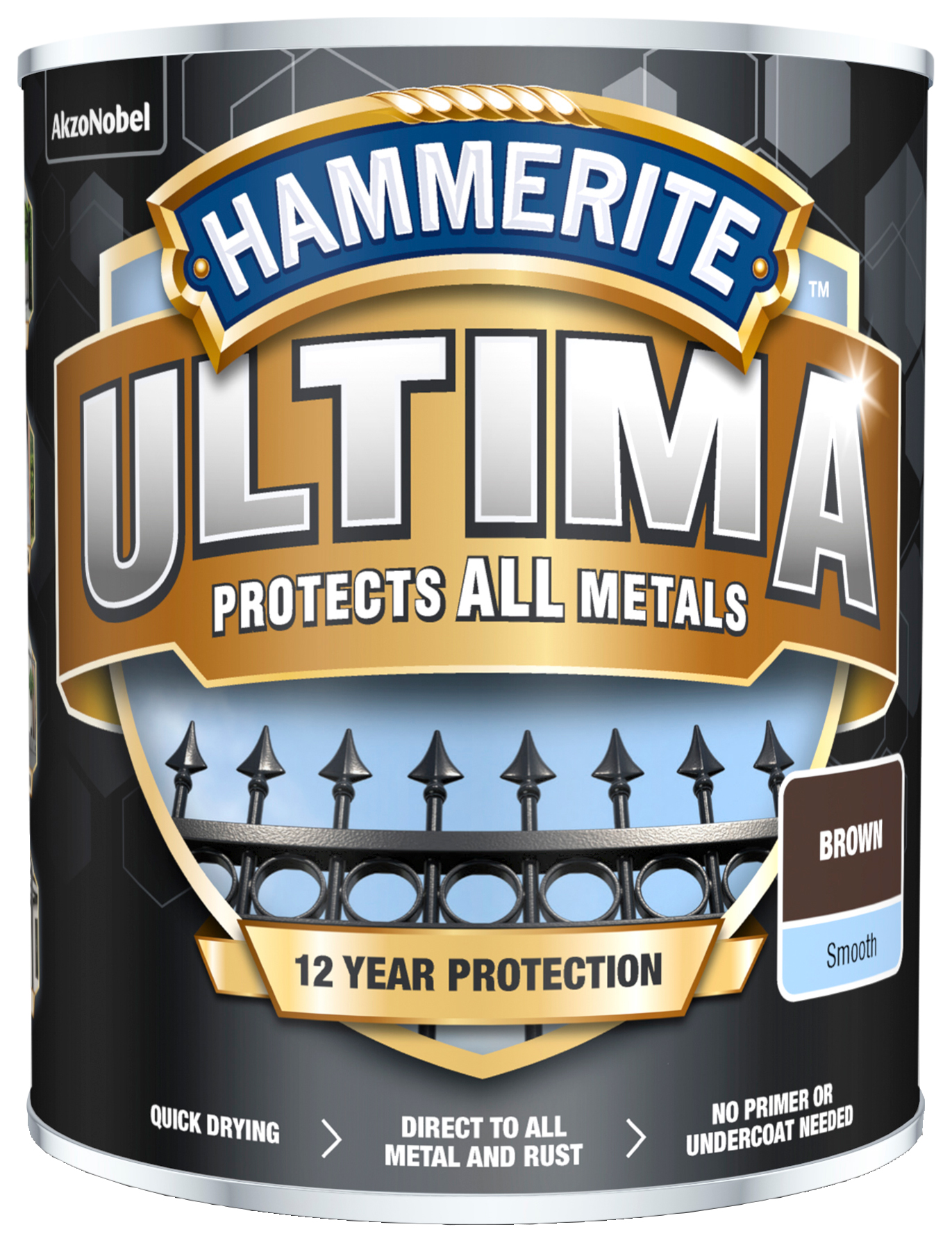 Hammerite Ultima Smooth Paint - Brown - 750ml