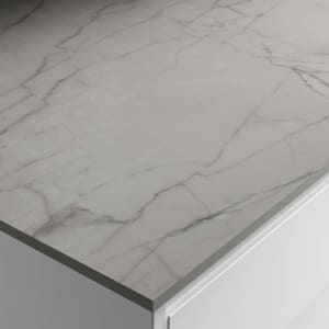Dark Grey Marble Compact Worktop - 3050 x 610 x 12mm