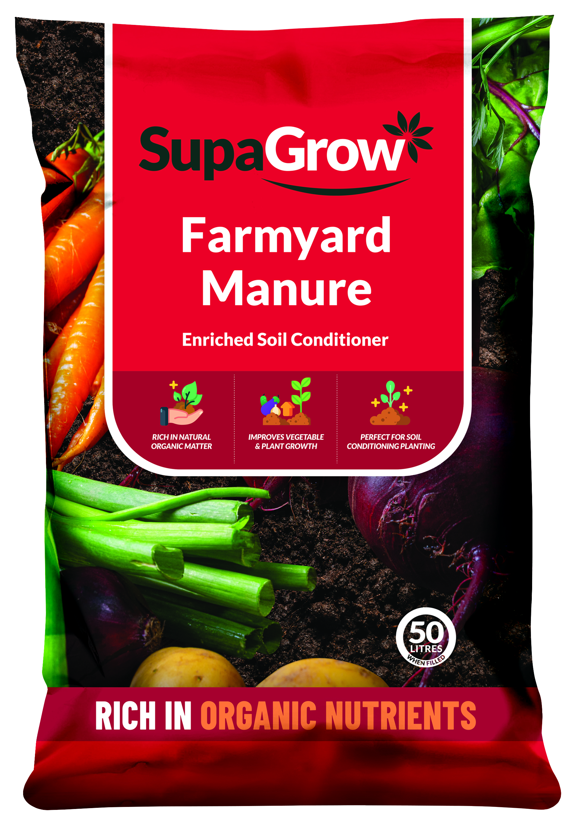 Image of SupaGrow Farmyard Manure - 50L