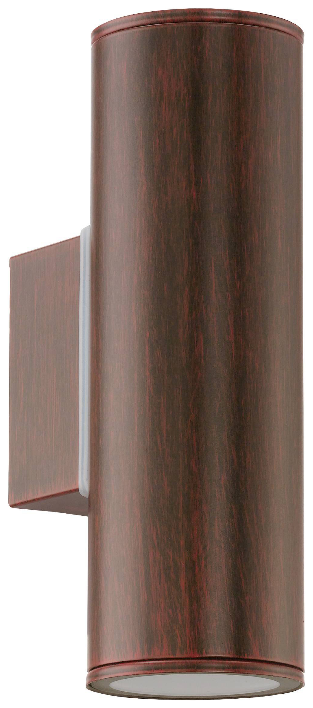 Image of Eglo Riga Outdoor Antique Brown GU10 Up / Down Wall Light