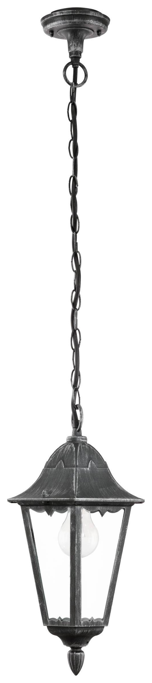 Eglo Navedo Outdoor Black & Silver Pendant Light