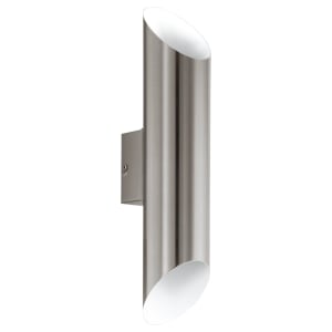 Eglo GU10 Agolada Outdoor Up / Down Wall Light - Stainless Steel