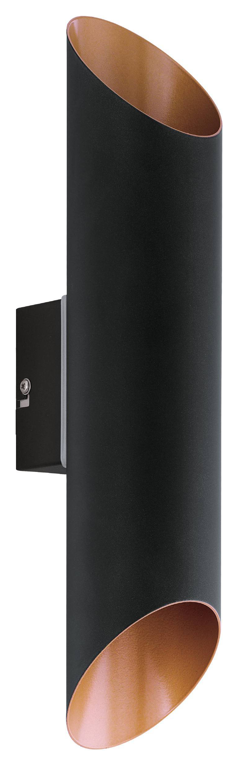 Image of Eglo GU10 Agolada Outdoor Up / Down Wall Light - Black & Copper