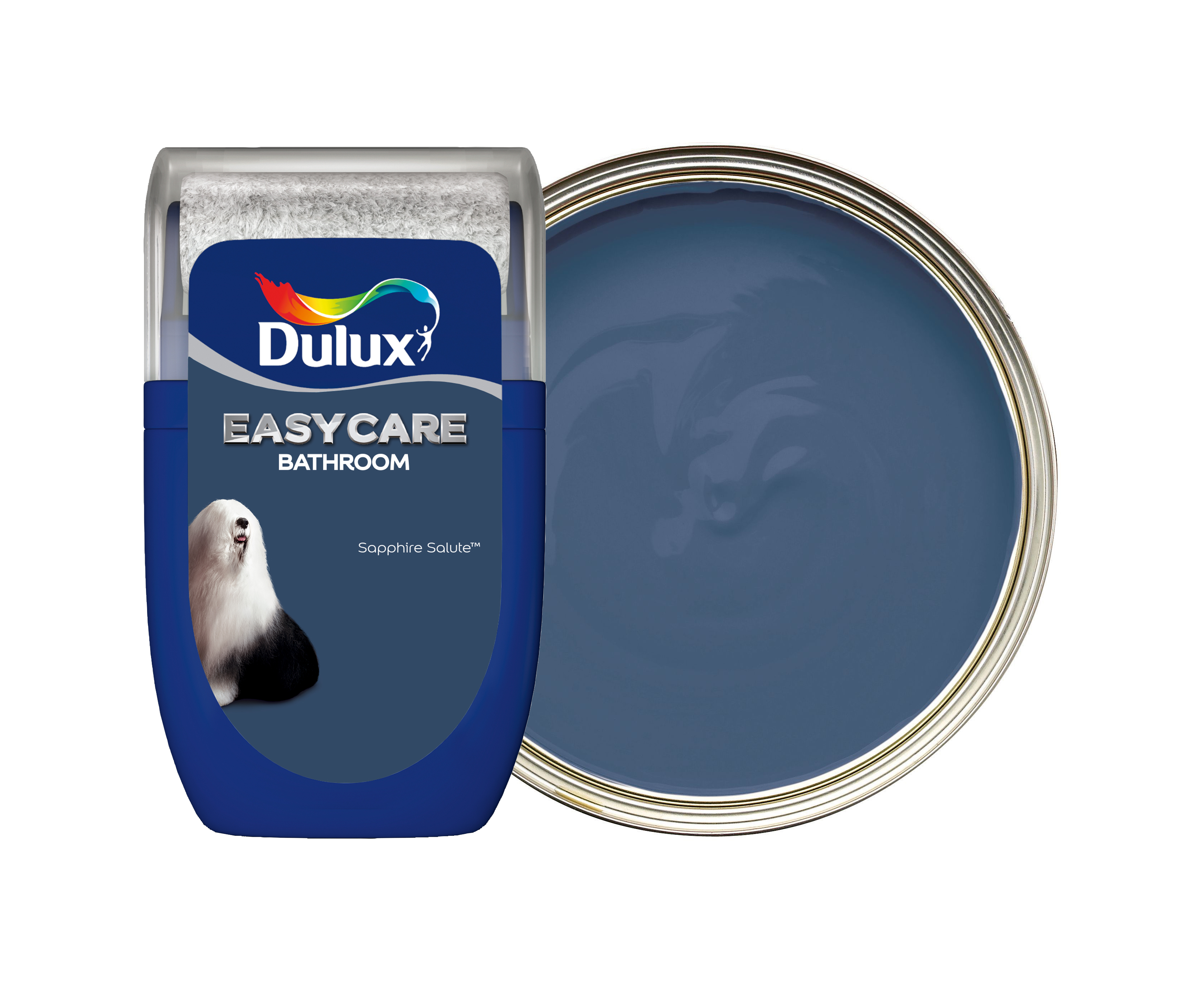 Image of Dulux Easycare Bathroom Soft Sheen Emulsion Paint - Sapphire Salute - 30ml