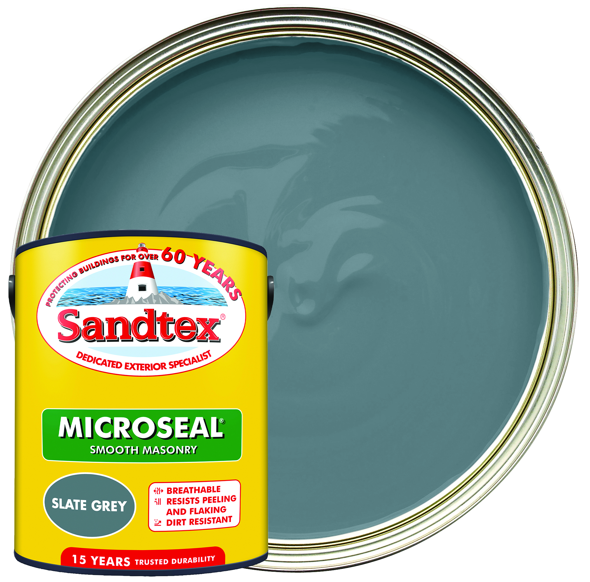Image of Sandtex Ultra Smooth Masonry Paint - Slate Grey - 5L