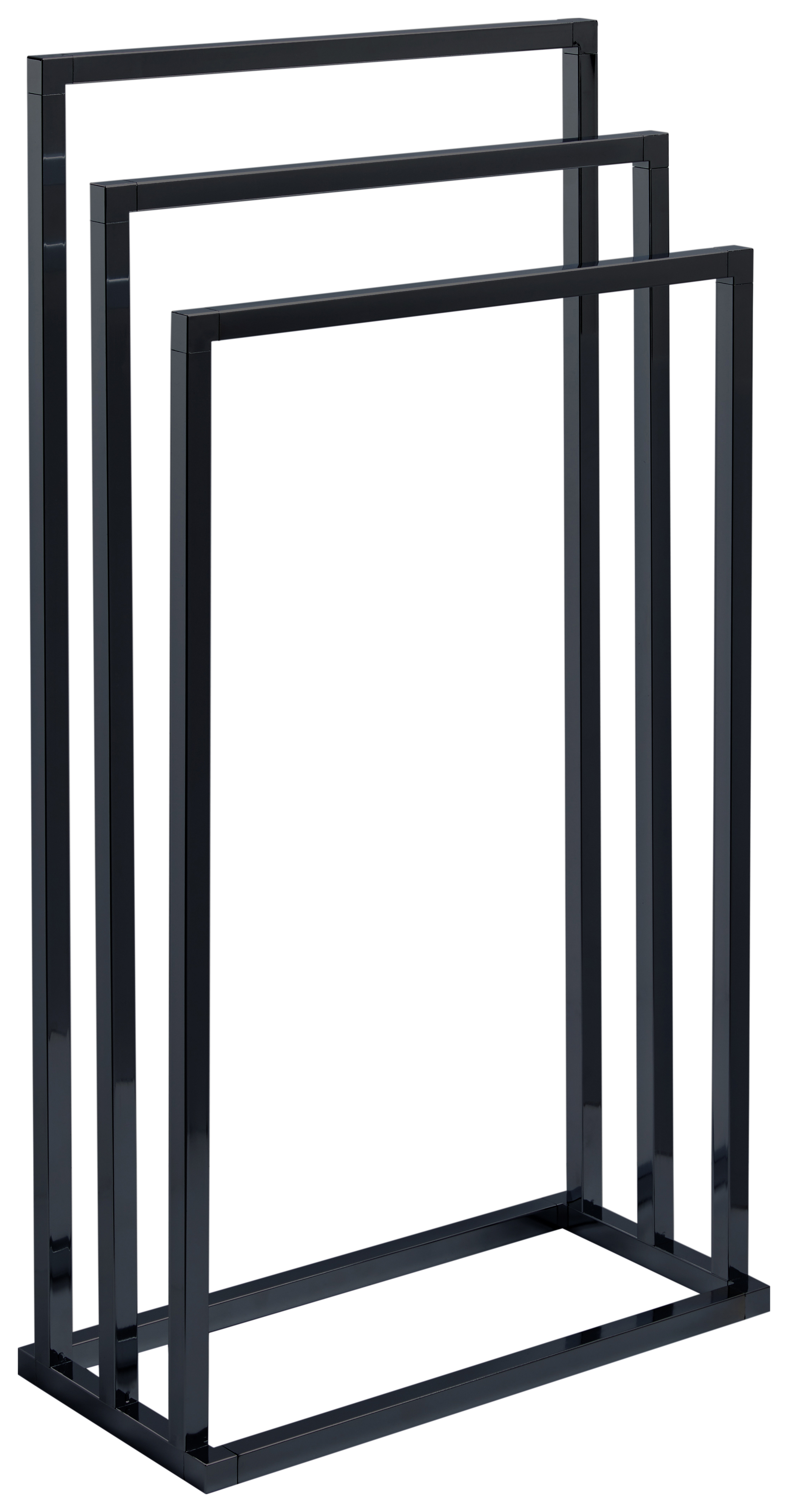 Image of Lloyd Pascal 3 Tier Square Tube Towel Stand - Black
