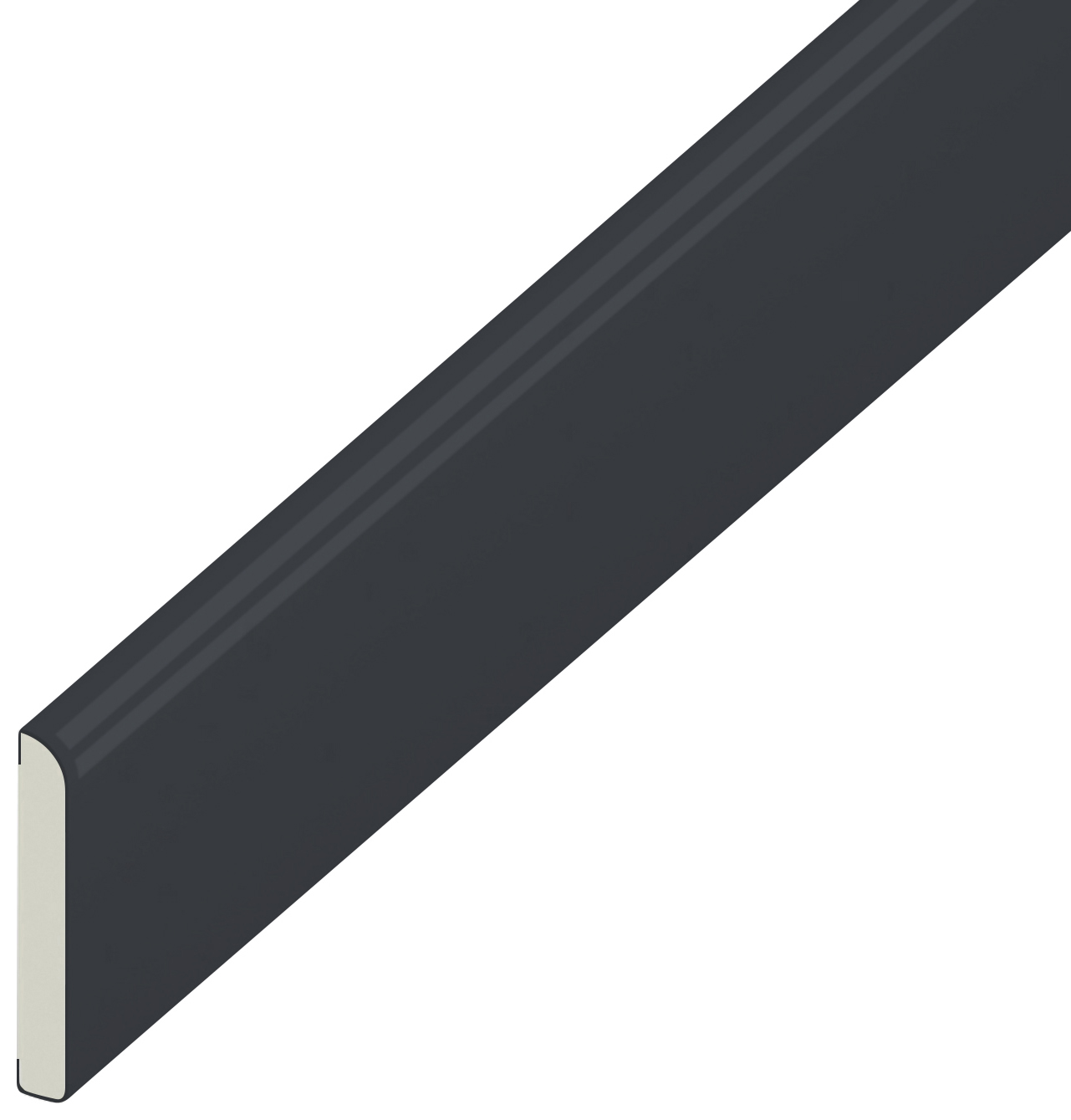 Wickes PVCu Anthracite Grey Cloaking Profile - 45mm x 2.5m - Pack of 5