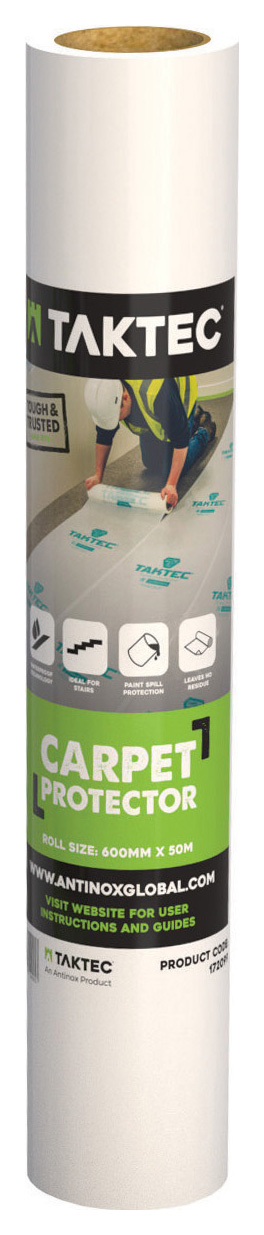 Taktec Carpet Protection Film - 600mm x 50m