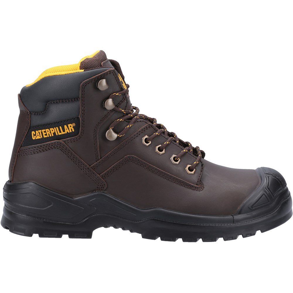 Image of Caterpillar CAT Striver S3 Safety Boot with Bump Cap Toe - Brown - Size 11
