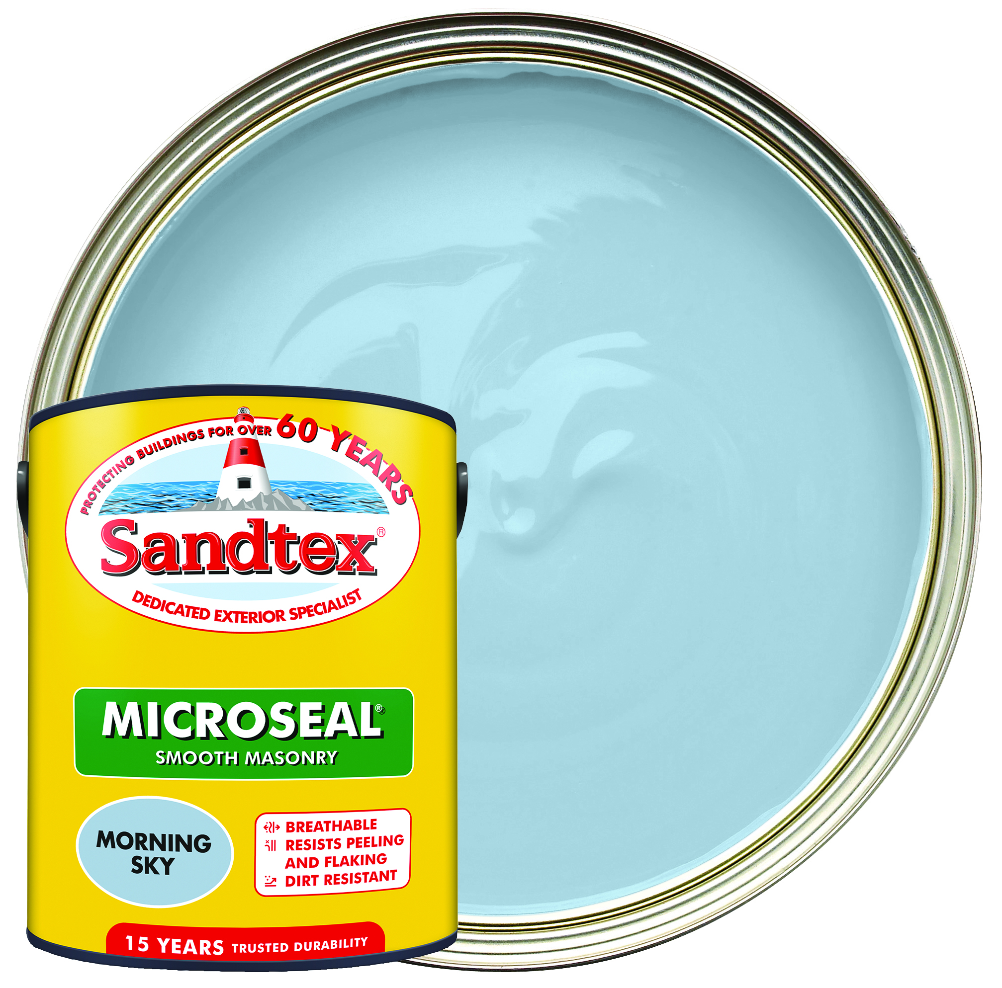 Sandtex Ultra Smooth Masonry Paint - Morning Sky - 5L