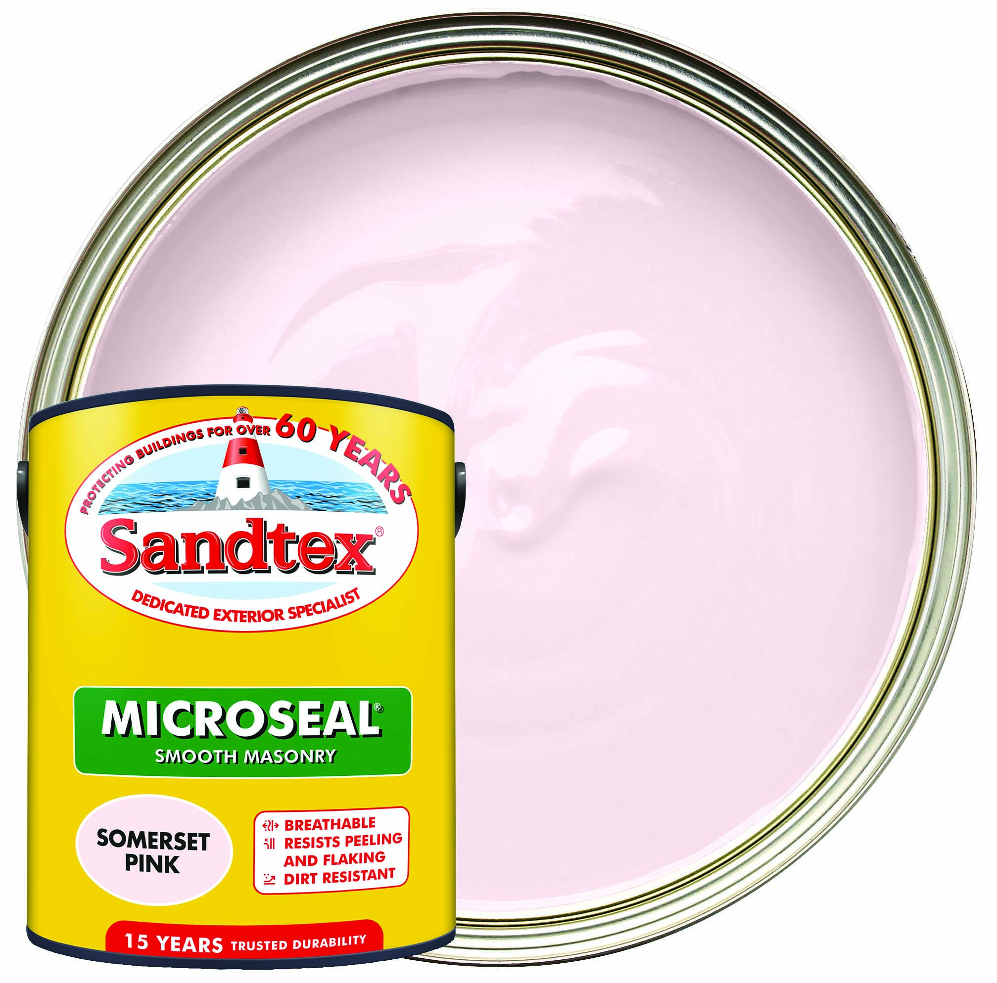 Sandtex Ultra Smooth Masonry Paint - Somerset Pink - 5L