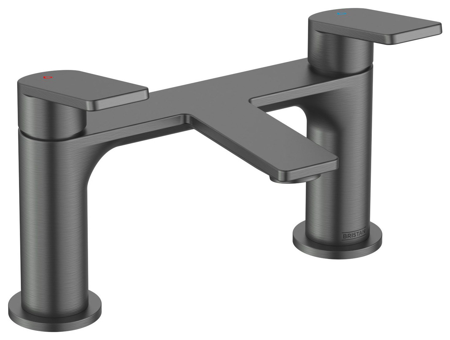 Bristan Frammento Bath Filler Tap - Brushed Anthracite